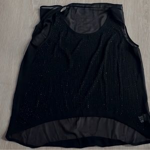 Fabrik black sleeveless top